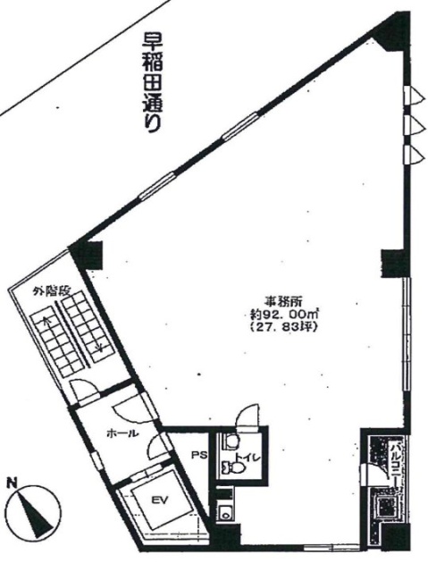 中島ビル4F 間取り図