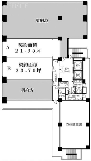 第15三ツ木ビル5F 間取り図