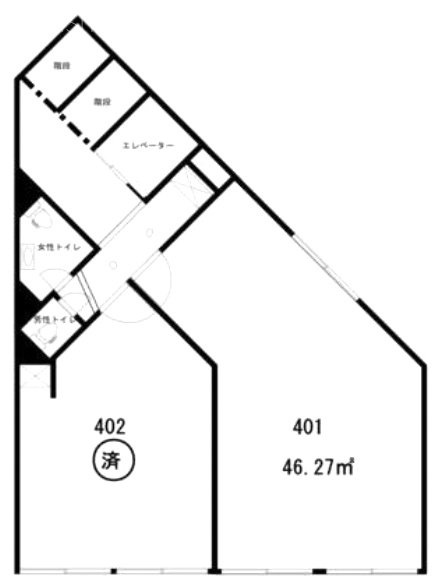 ドメス水道橋ビル401 間取り図