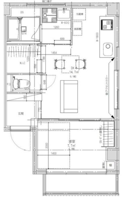 PARKSIDE MABUCHI202 間取り図