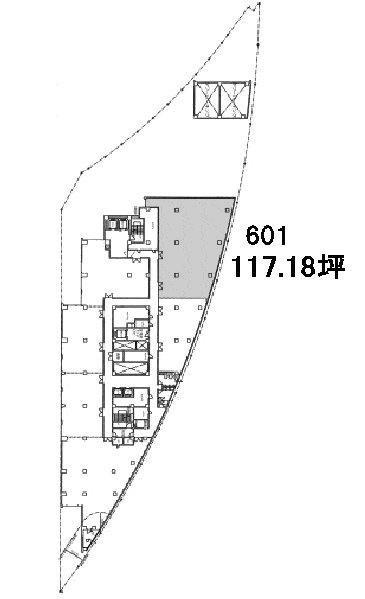 クロスゲート6F 間取り図