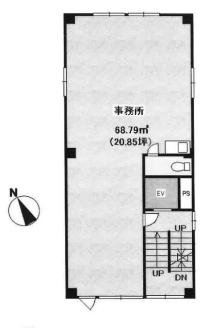 ニュー西村ビル4F 間取り図