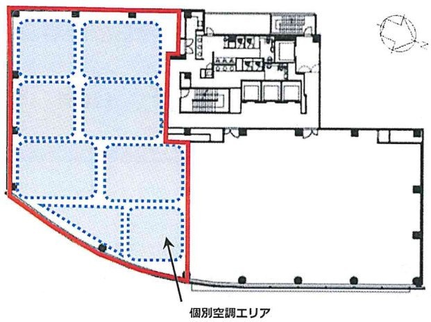 ヒューリック青山外苑東通ビル6F 間取り図