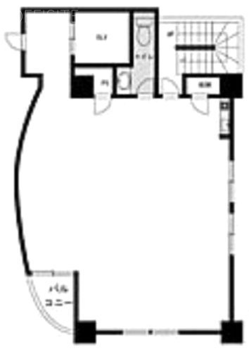 サンキュービル6F 間取り図
