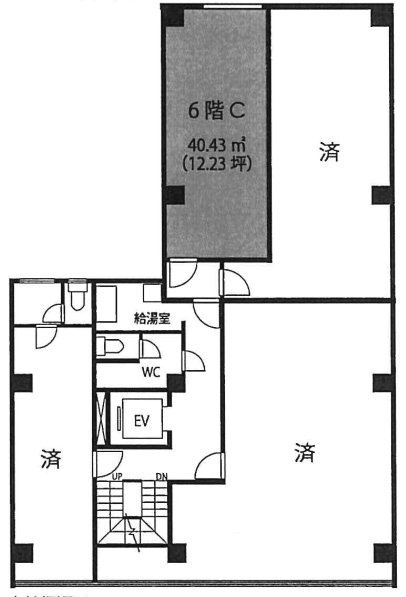 クレグラン銀座ビルC 間取り図