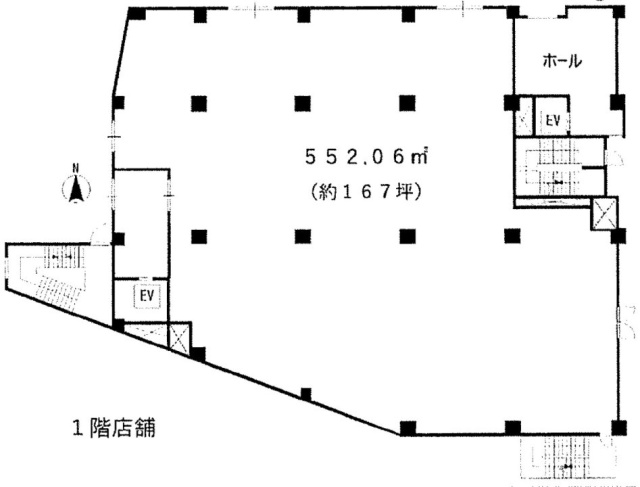 染谷エステートビル1F 間取り図