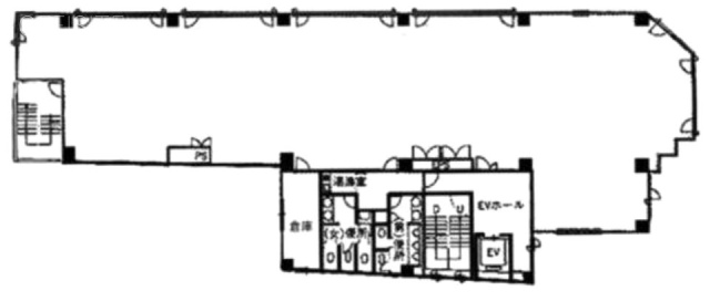 YS東麻布 (ACO アコー東麻布)ビル2F 間取り図