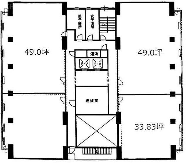 横浜大同生命ビル8F 間取り図