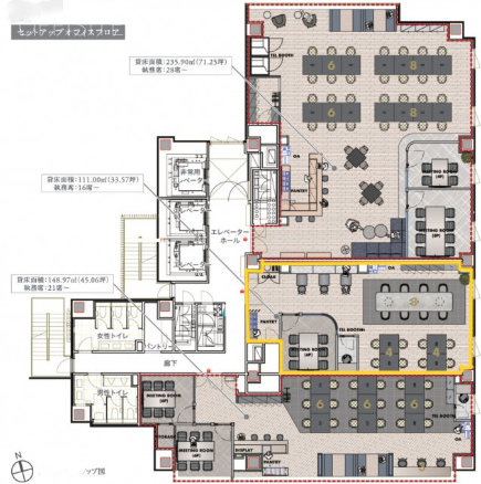 H1O浜松町ビルB 間取り図