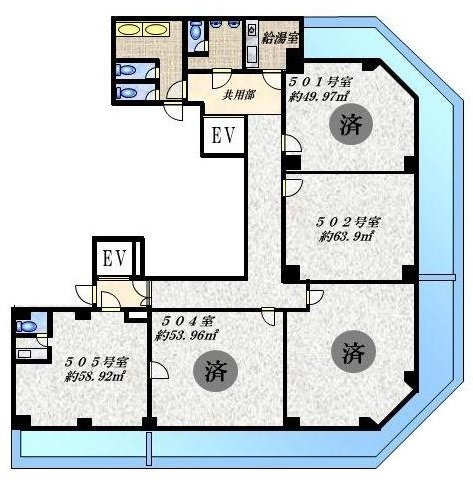 YKB新宿御苑505 間取り図