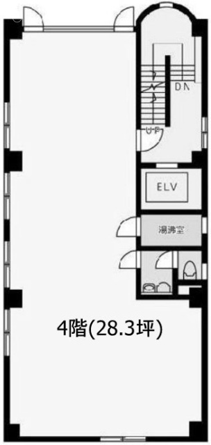 早稲田駅前ビル4F 間取り図