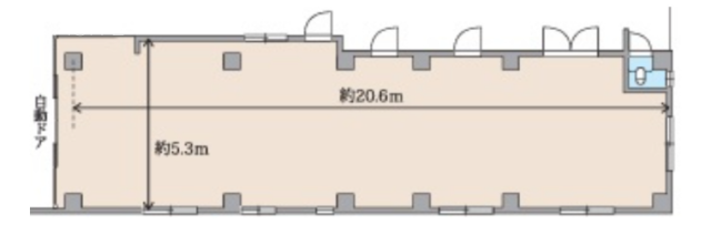 矢後ビル1F 間取り図