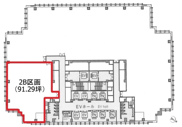 赤坂ガーデンシティ2B 間取り図