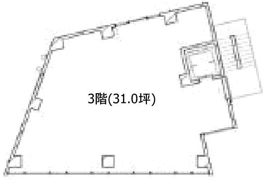 HIBICA原宿ビル3F 間取り図