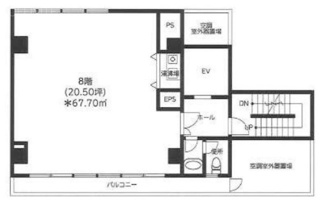 21東和ビル8F 間取り図