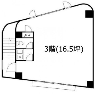 第9吉田ビル3F 間取り図