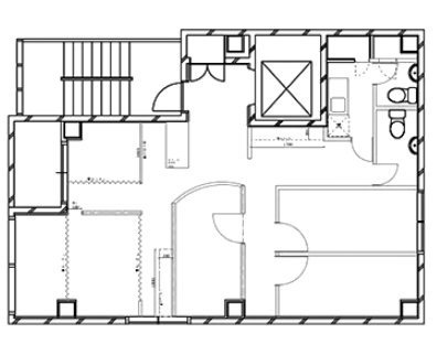 新宿ウエストスクエア4F 間取り図