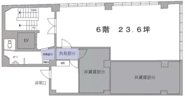 神田サクラビル6F 間取り図
