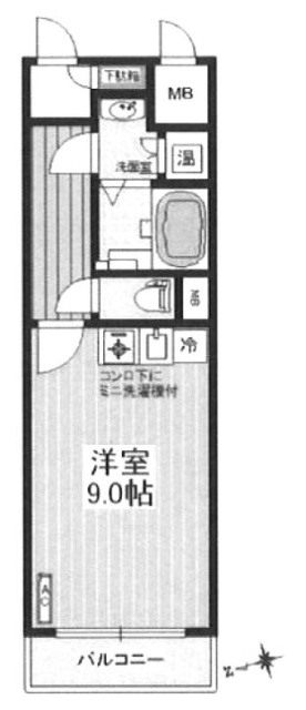 DIKマンション新橋215 間取り図