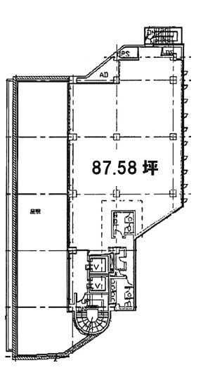 六本木安田ビル8F 間取り図