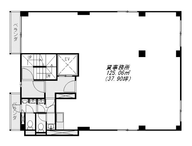 岩田ビル2F 間取り図
