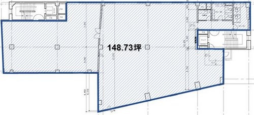 四谷駅前ビル3F 間取り図