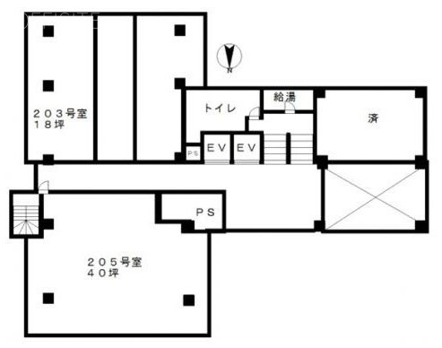 第3東ビル205 間取り図