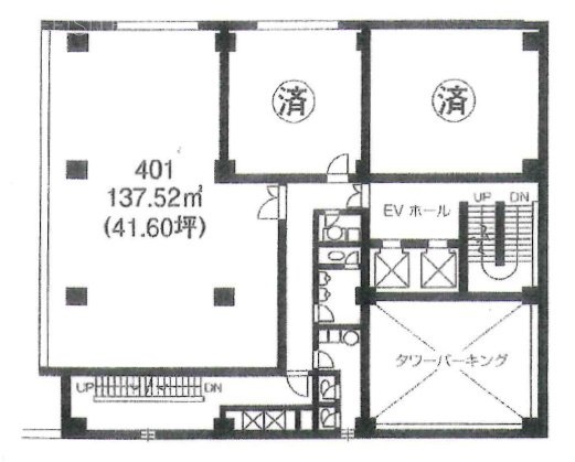 カーニープレイス川越401 間取り図
