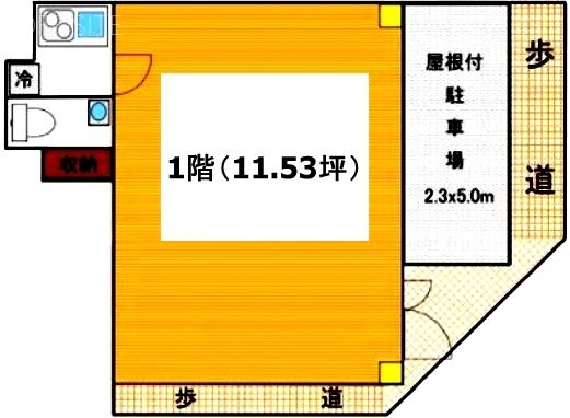 板橋1丁目貸店舗・事務所1F 間取り図