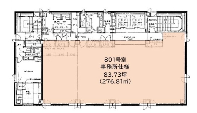 711ビル8F 間取り図