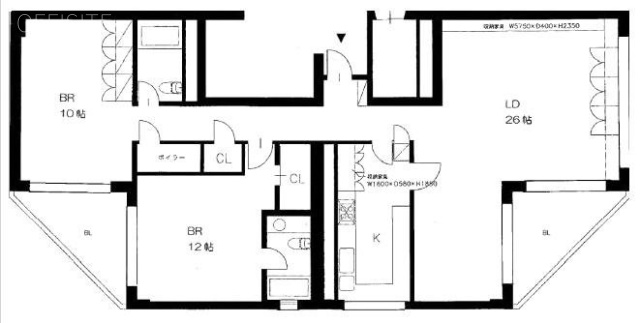 オークヒルアパートメント502 間取り図