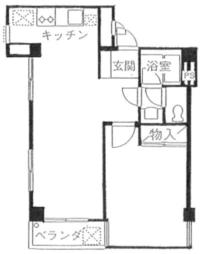 西麻布アイビーコートビル402 間取り図