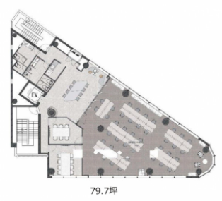 THE CROSS 一番町6F 間取り図