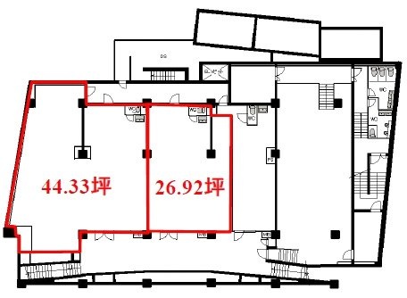 リリーベル高円寺スクエアC 間取り図