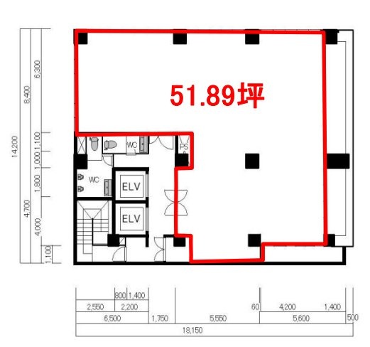 井門本郷ビル4F 間取り図