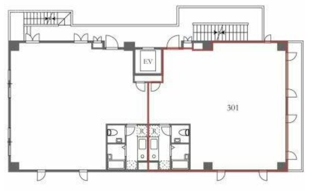 パインアンダー・フラット301 間取り図