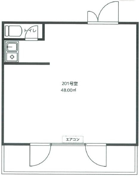 ケイオービル201 間取り図