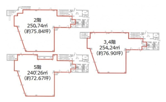 HB平河町ビル5F 間取り図