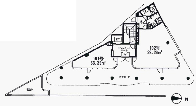 BELL FIEビル1F 間取り図