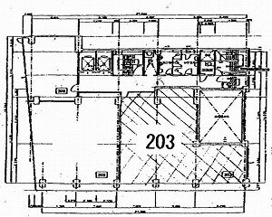 新宿ロイヤルビル203 間取り図