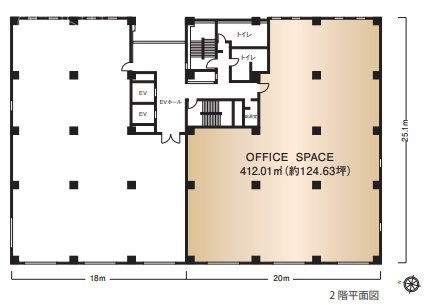 第45興和ビル2F 間取り図