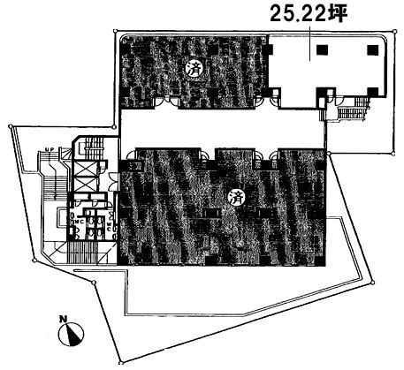 スカイエスタ西早稲田ビル304 間取り図