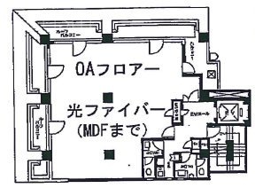 新橋第2中ビル5F 間取り図