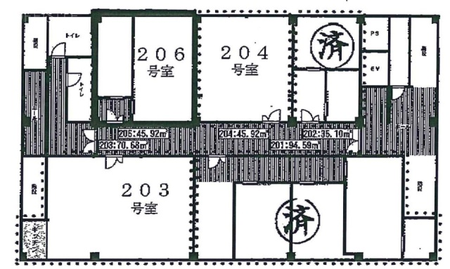 永島第二ビル206 間取り図