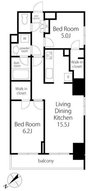 VORT銀座residence1001 間取り図