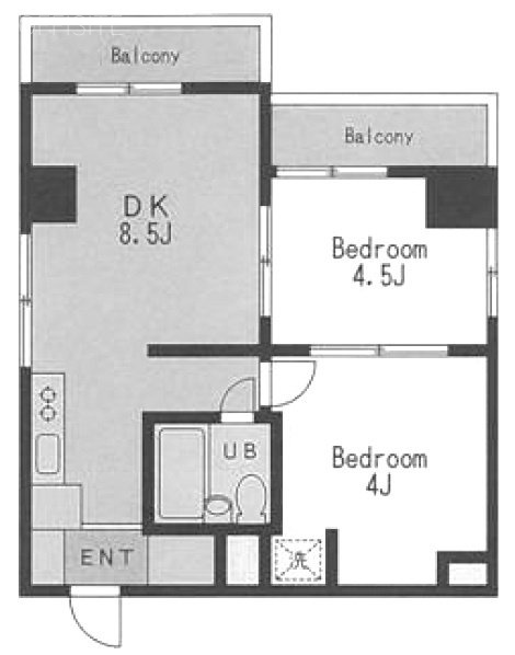 カーム乃木坂9F 間取り図