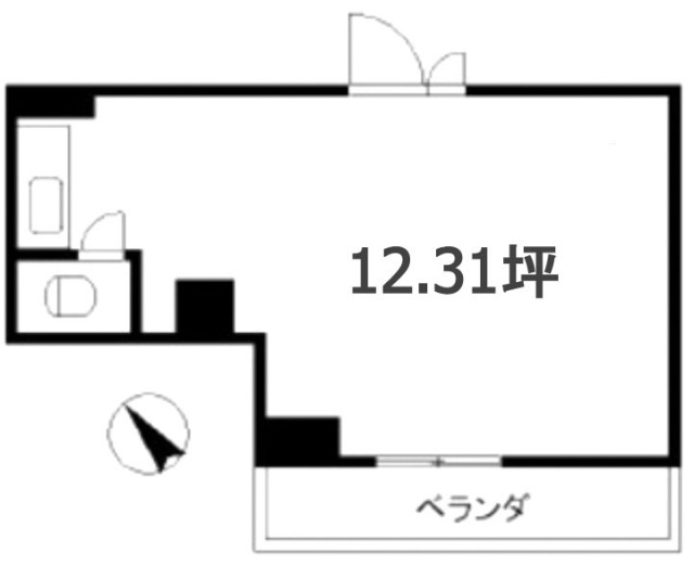 本八幡駅西口ビル603 間取り図