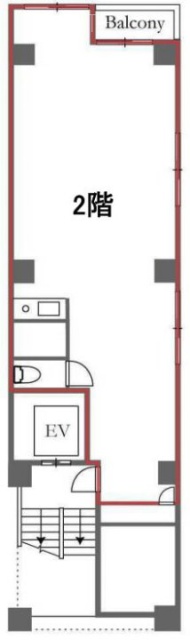 第一直樹ビル2F 間取り図