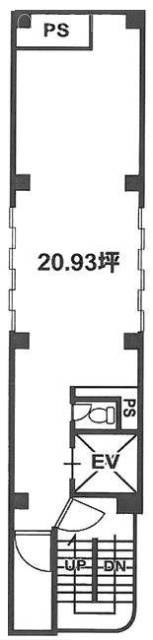 会田ビル5F 間取り図