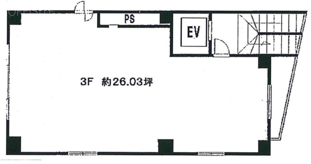 恵比寿森ビル3F 間取り図